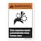 Signmission ANSI Warning Sign, This Machine Starts, 14in X 10in Aluminum, 14" W, 10" H, Landscape OS-WS-A-1014-L-19964 - alternate 1
